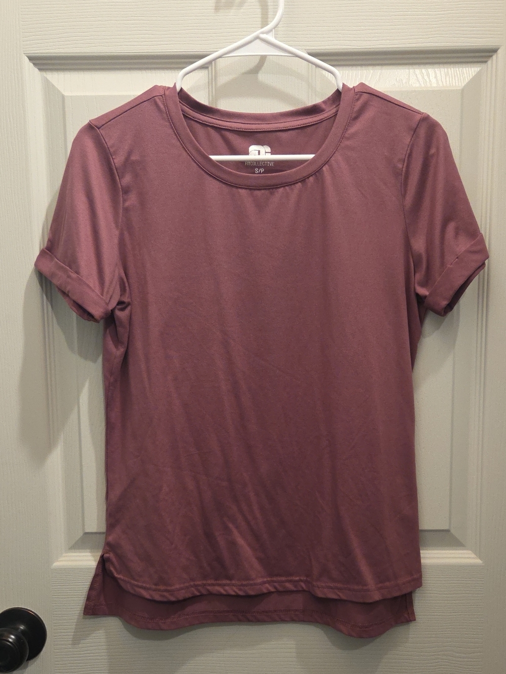 Short Sleeve Crew Neck Tee in Mauve by Athleta